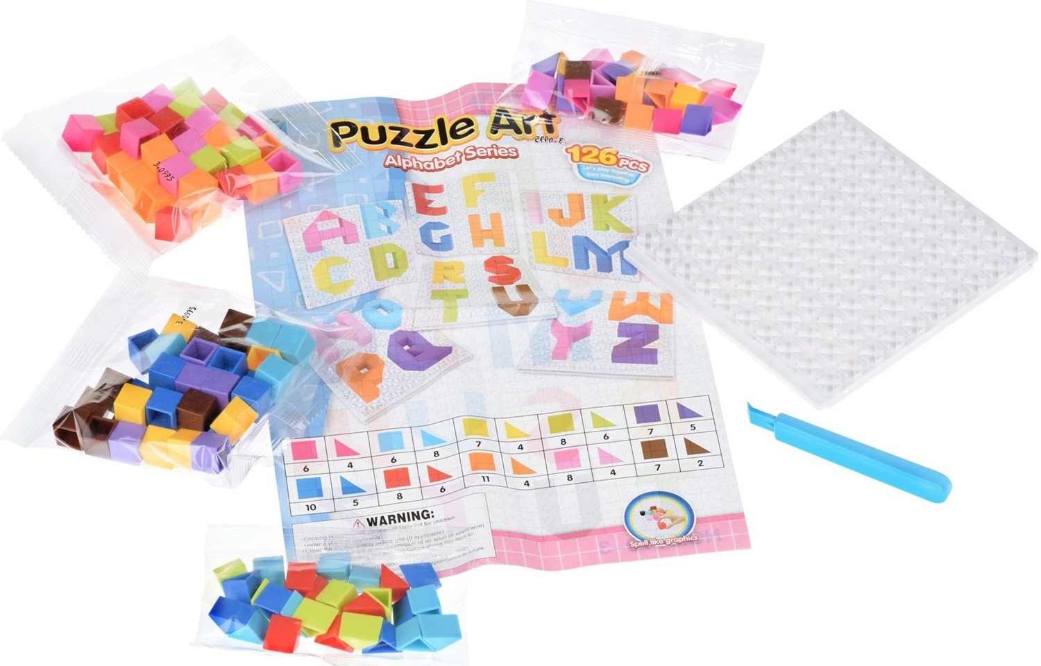 Пазл Same Toy Puzzle Art Alphabet series 126 елементів (5990-3Ut)фото