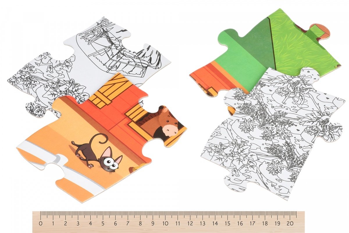 Пазл-раскраска Same Toy Ферма (2035Ut) фото 4