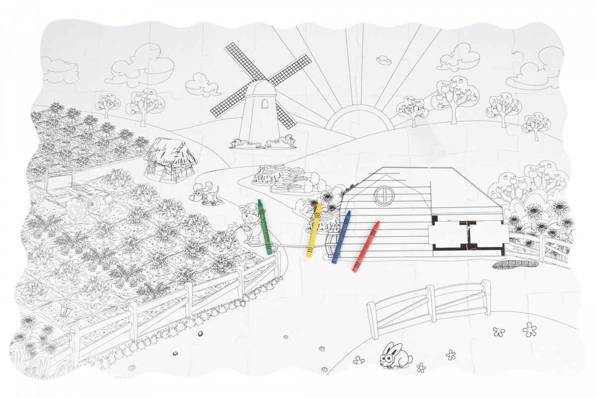 Пазл-раскраска Same Toy Ферма (2035Ut) фото 3