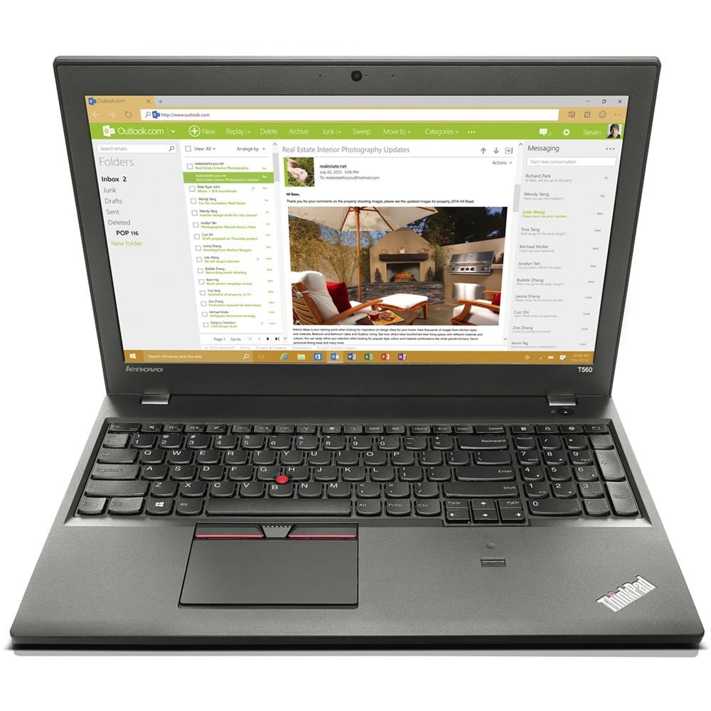 Ноутбук LENOVO ThinkPad T560 Black (20FJS37Y00) фото 5