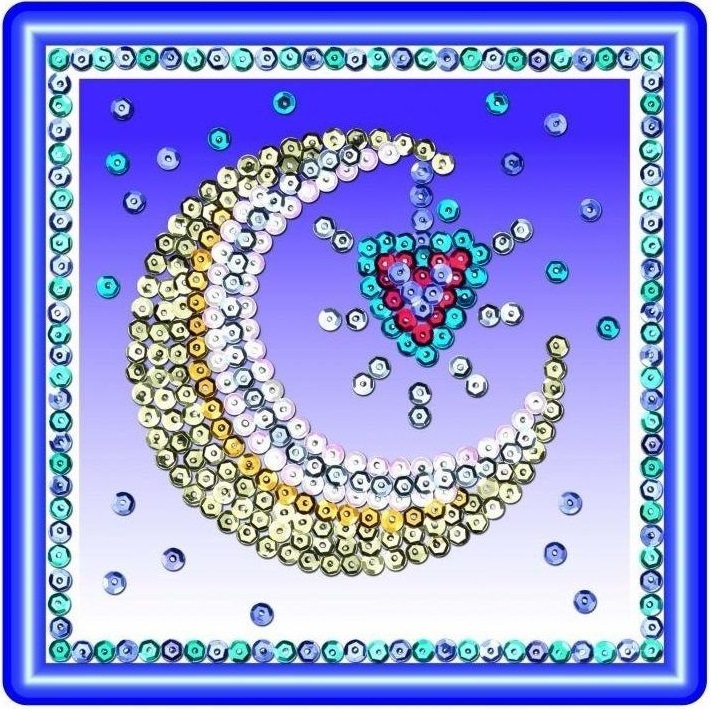 Набір для творчості Sequin Art SEASONS Cosmic, Sun, Moon and Stars (SA1511)фото