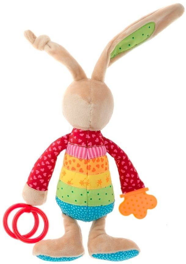 Мягкая игрушка sigikid Кролик с погремушкой 26 см (41419SK) фото
