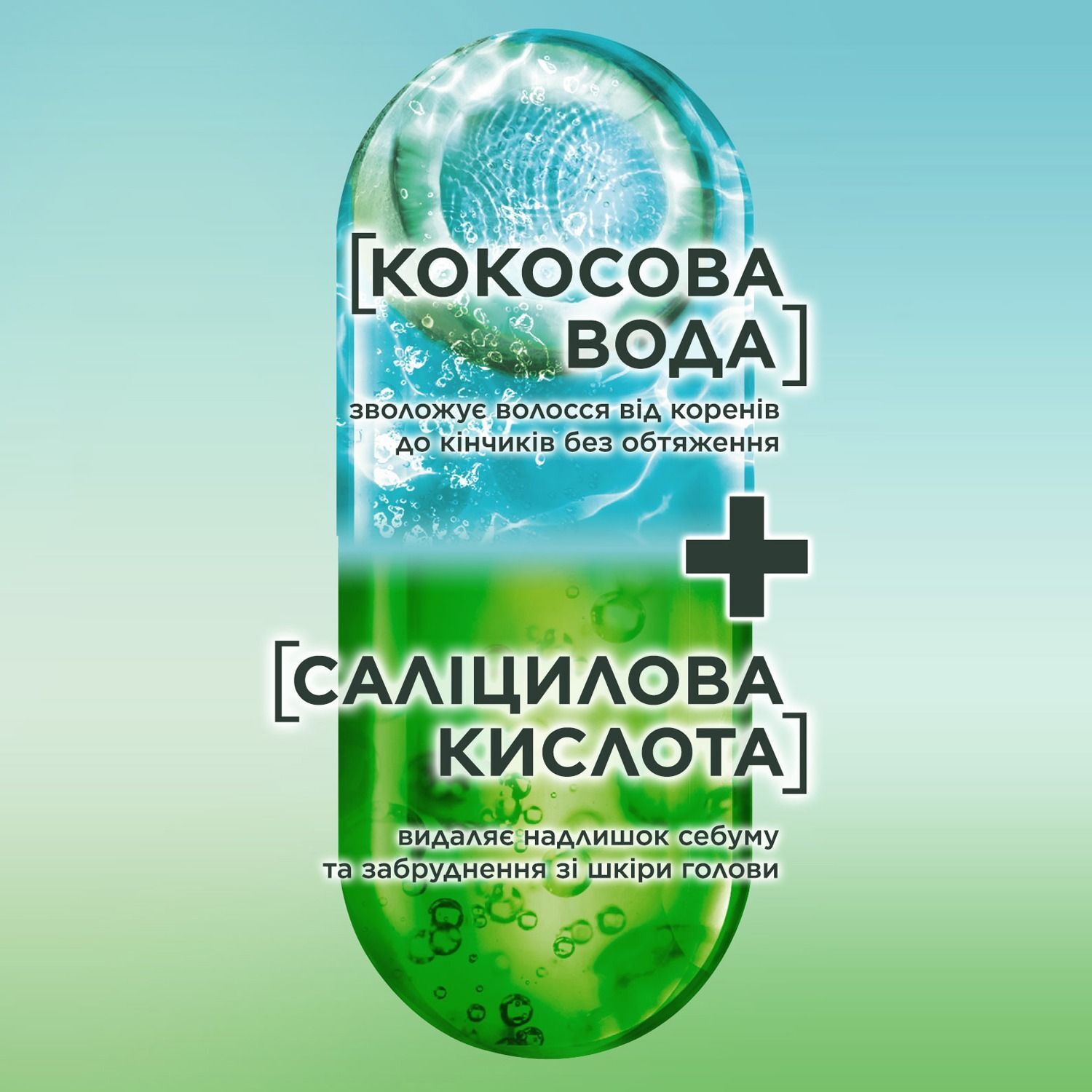 Шампунь Garnier Fructis Кокосовий Баланс для волосся жирного біля коренів та сухого на кінчиках 400млфото