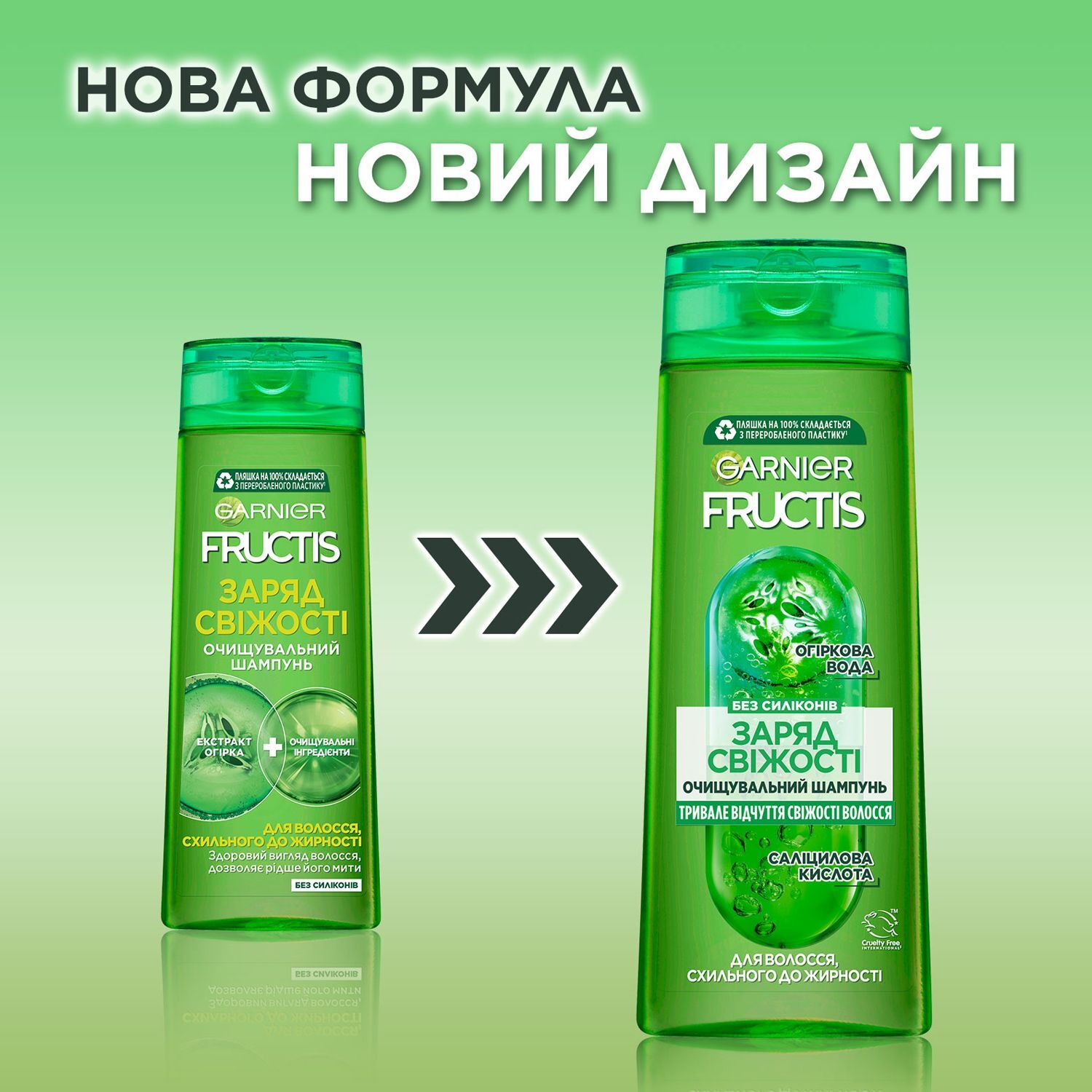 Шампунь Garnier Fructis Заряд свежести для волос склонных к жирности 400мл фото4