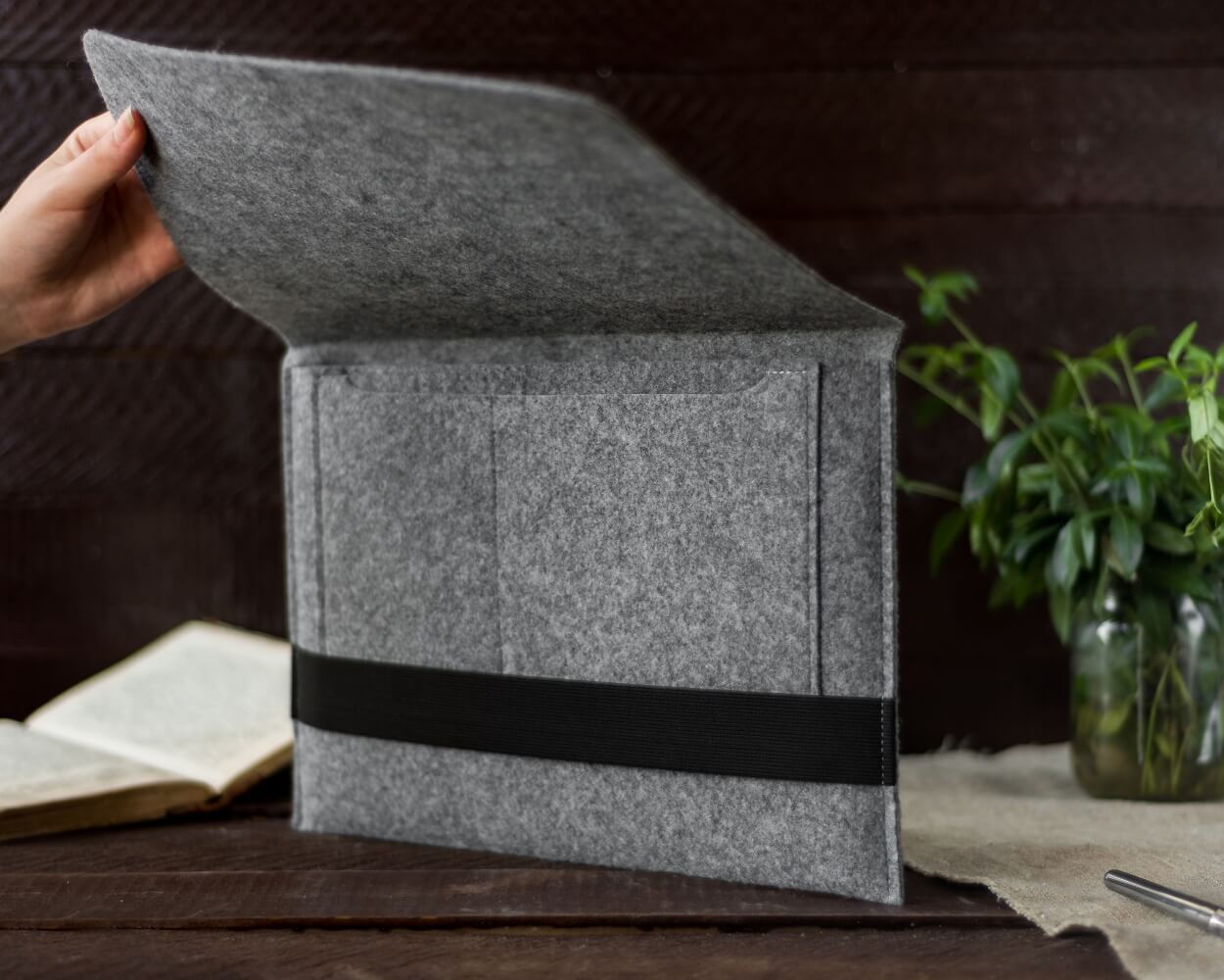 Чехол для ноутбука Gmakin для MacBook Pro 13"" Black/Grey (GM15-13New) фото 