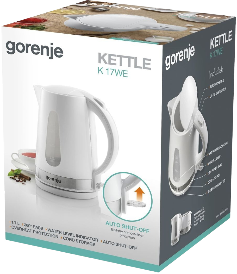 Электрочайник Gorenje K 17 WE фото 6