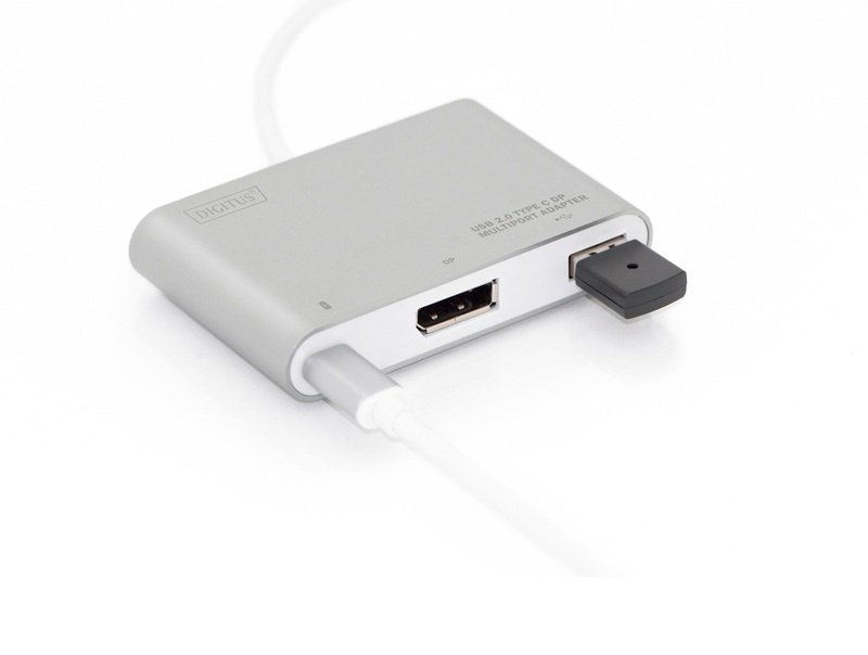 Переходник DIGITUS USB Type-C to DisplayPort/USB 2.0/Type-C фото 3