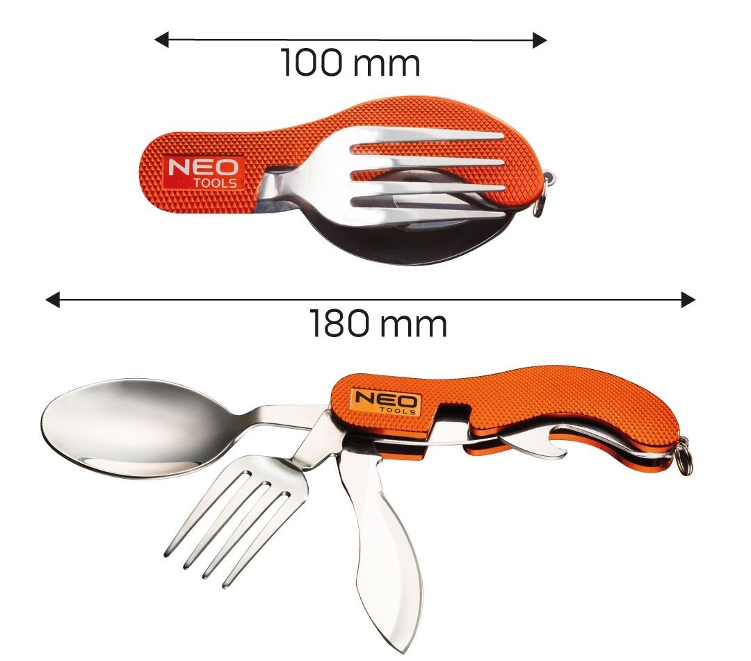 Нож складной NEO туристический с вилкой и ложкой (63-027) фото 3