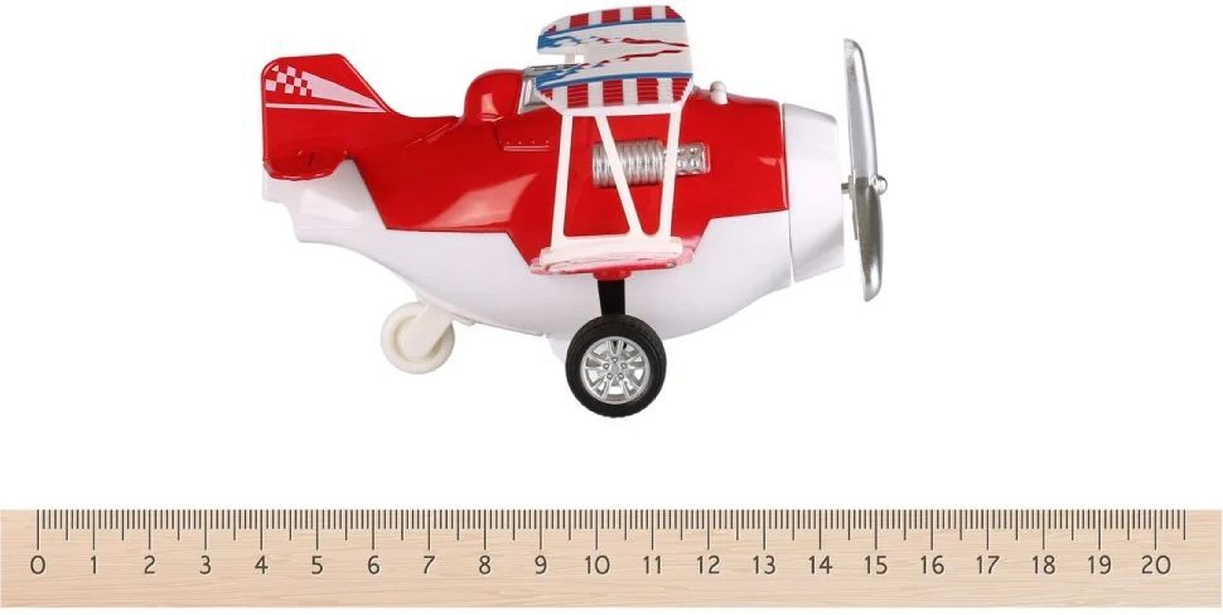 Літак металевий інерційний Same Toy Aircraft червоний зі світлом і музикою (SY8012Ut-3)фото3