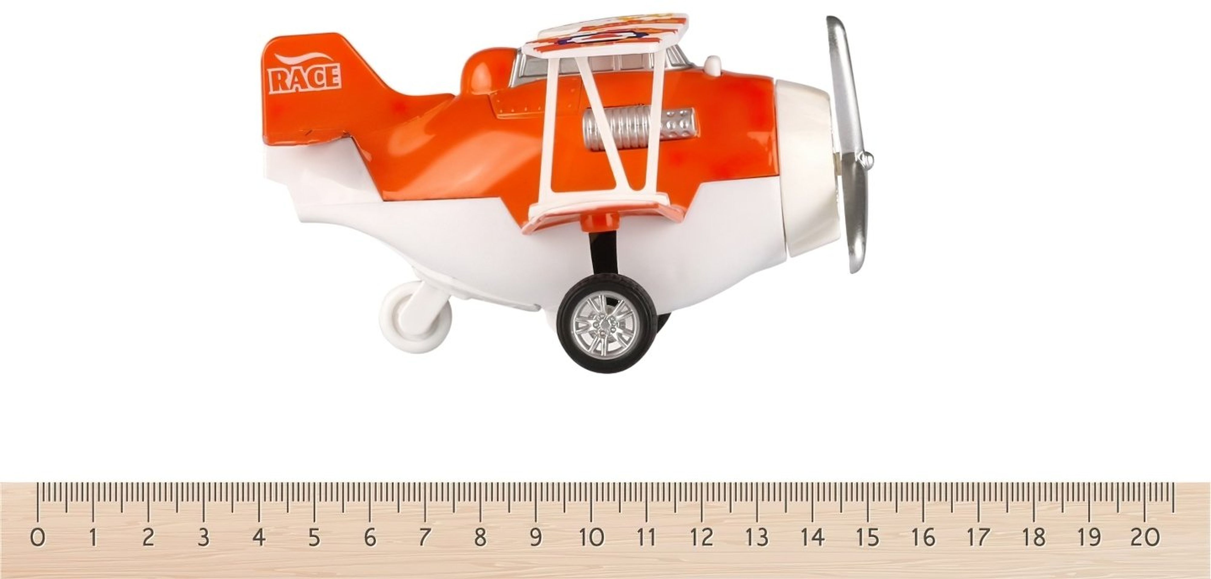 Літак металевий інерційний Same Toy Aircraft помаранчевий зі світлом і музикою (SY8012Ut-1)фото