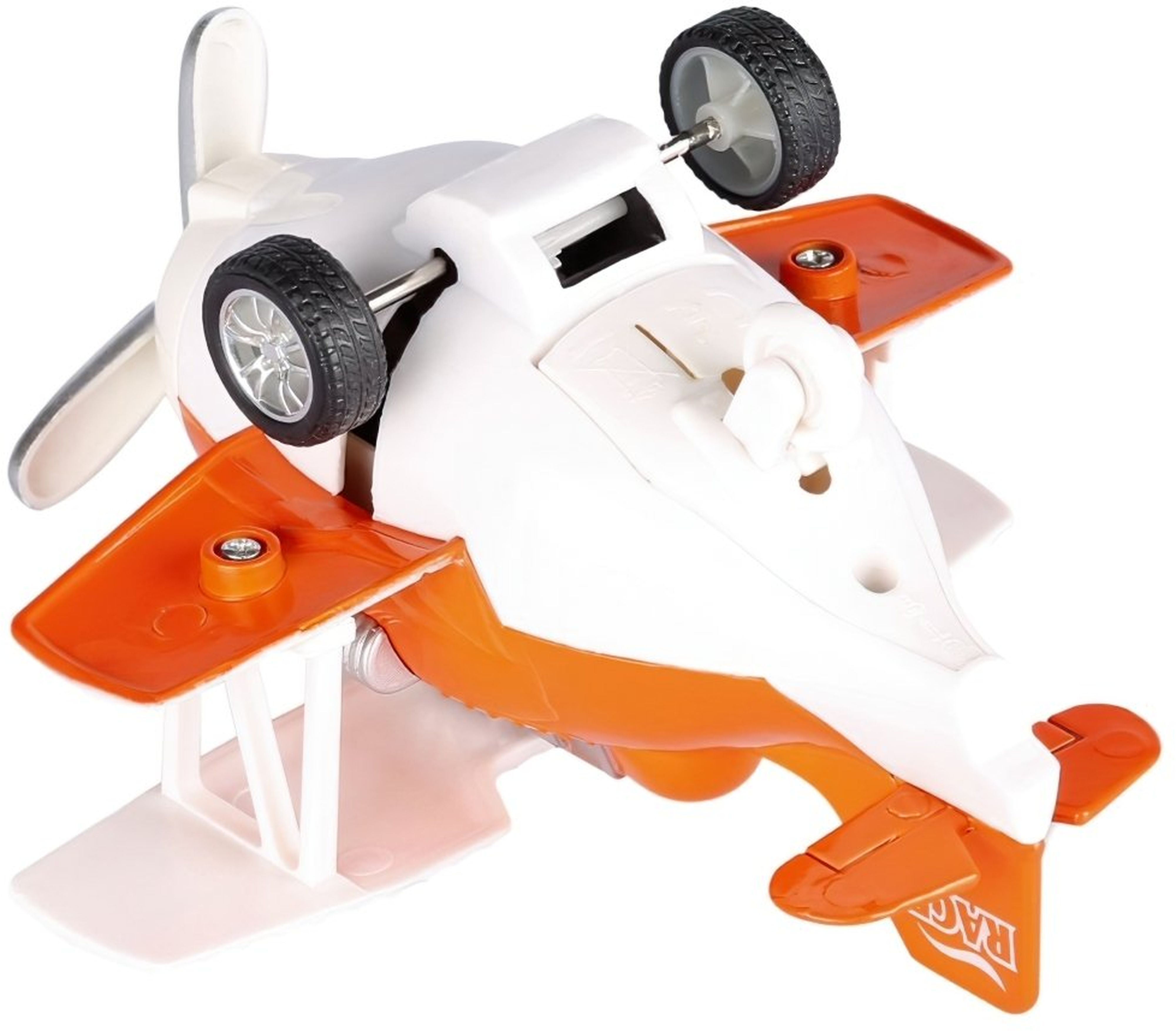 Літак металевий інерційний Same Toy Aircraft помаранчевий зі світлом і музикою (SY8012Ut-1)фото