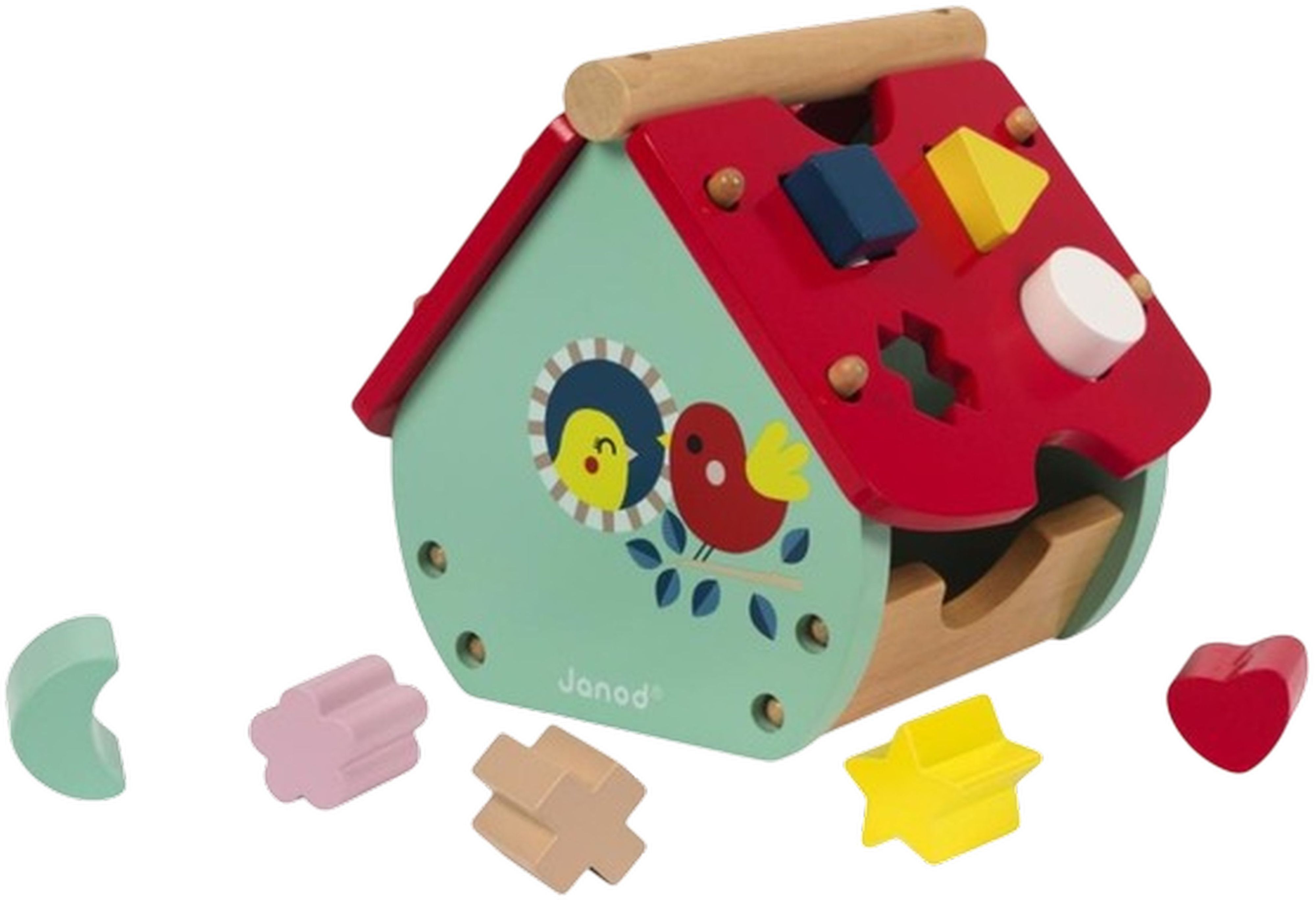 Сортер Janod Будиночок з годинником (J08008)фото