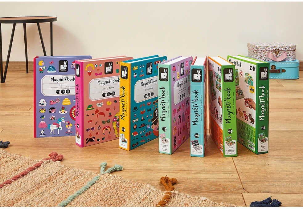 Магнитная книга Janod Смешные лица - девочка (J02717) фото 8