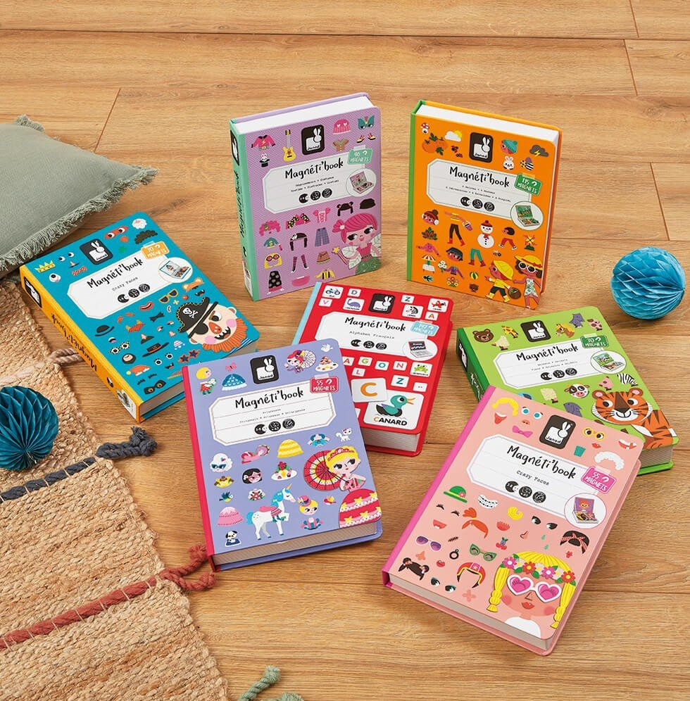 Магнитная книга Janod Смешные лица - девочка (J02717) фото 9