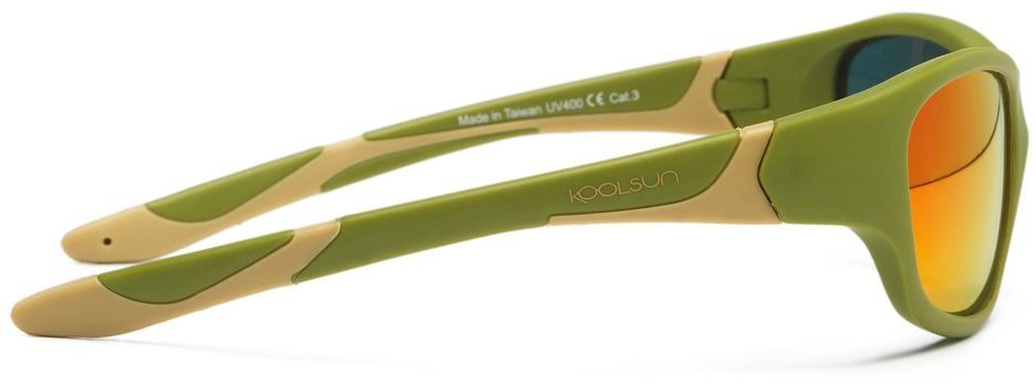Детские солнцезащитные очки Koolsun Sport хаки (Размер 3+) (KS-SPOLBR003) фото 2