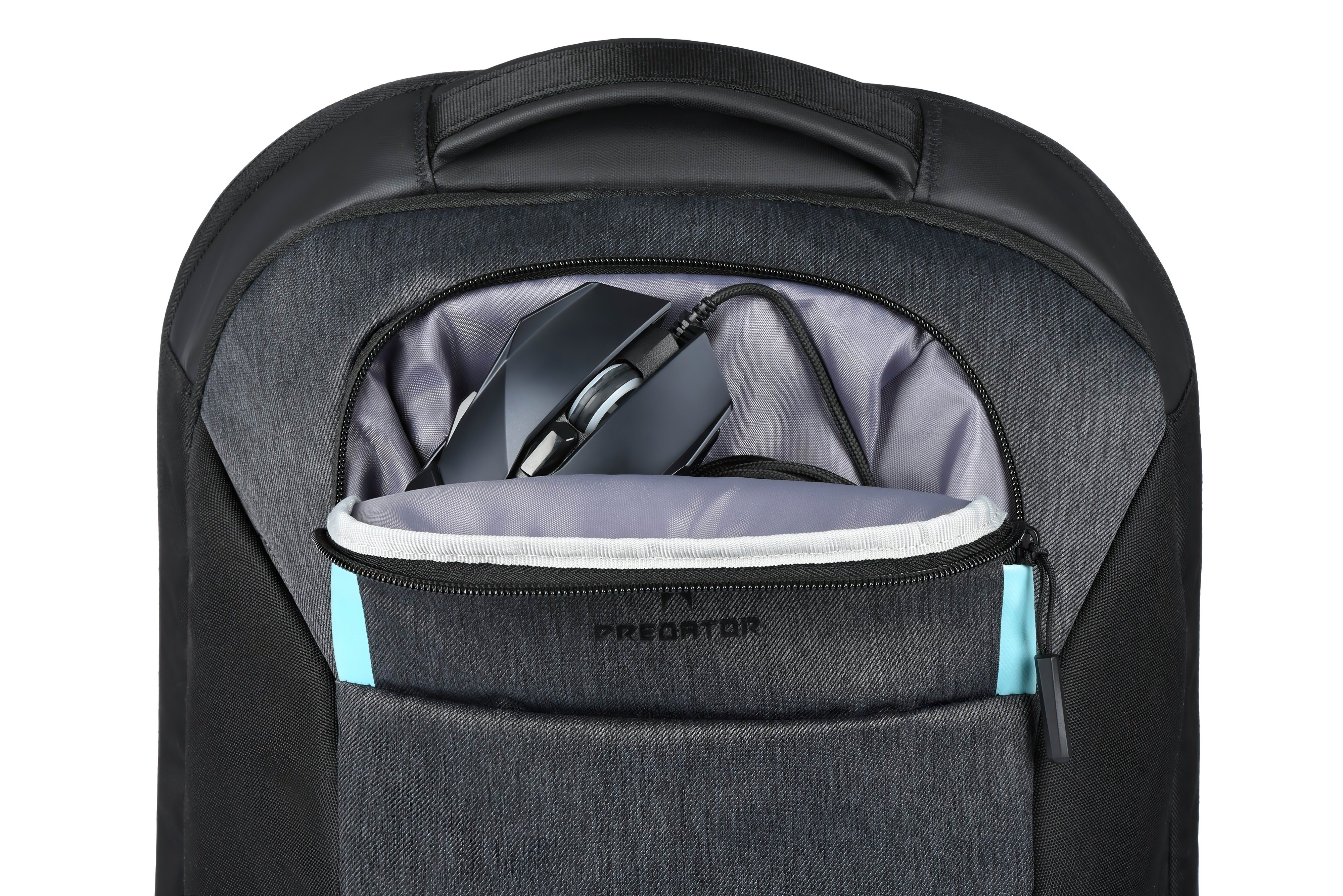 Рюкзак Acer PREDATOR HYBRID 15.6" Black with teal blue фото 11