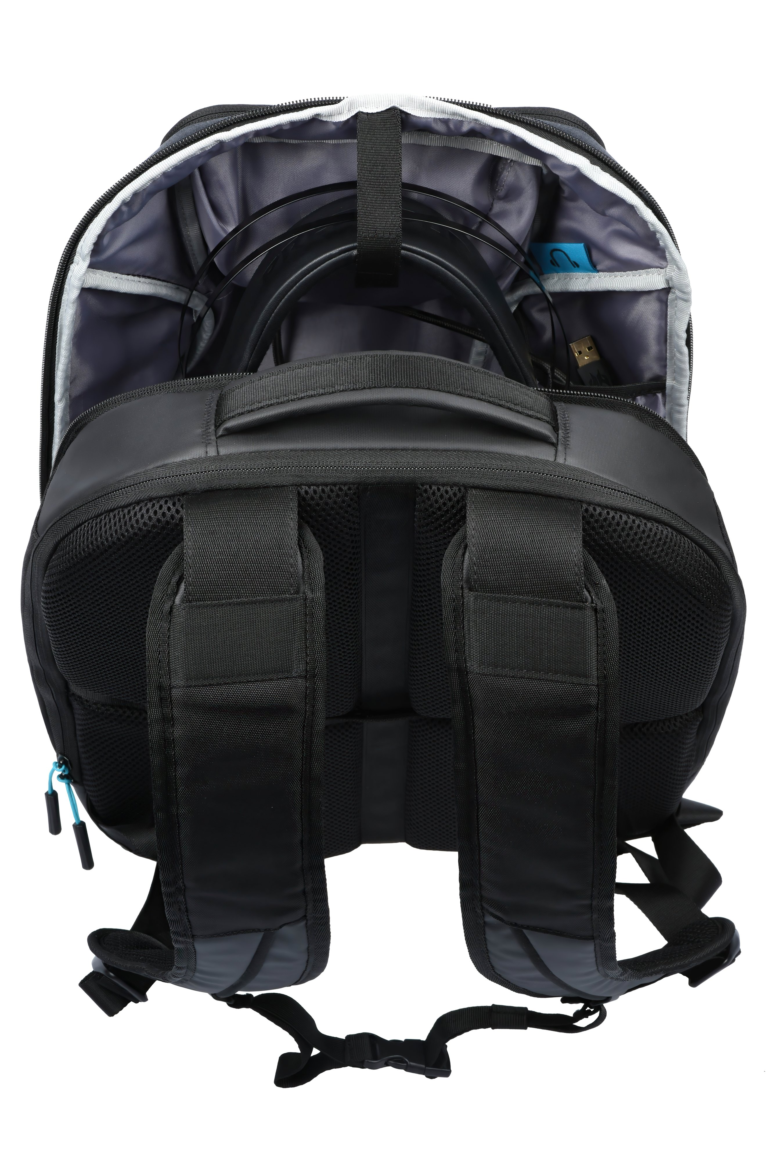 Рюкзак Acer PREDATOR HYBRID 15.6" Black with teal blue фото 13