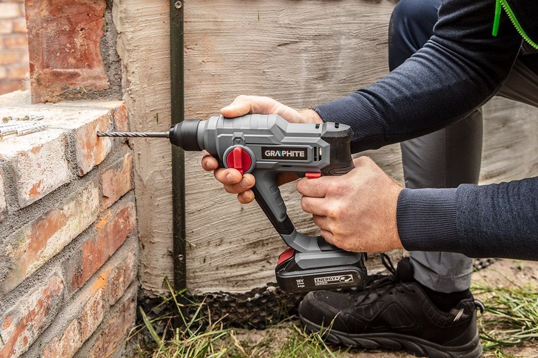 Перфоратор аккумуляторный Graphite SDS-Plus Energy+ 18В без АКБ и ЗУ (58G009) фото 9