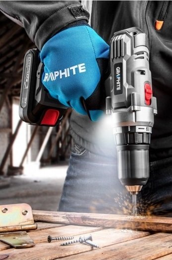 Аккумуляторный шуруповерт GRAPHITE 58G006 (без АКБ) фото 2