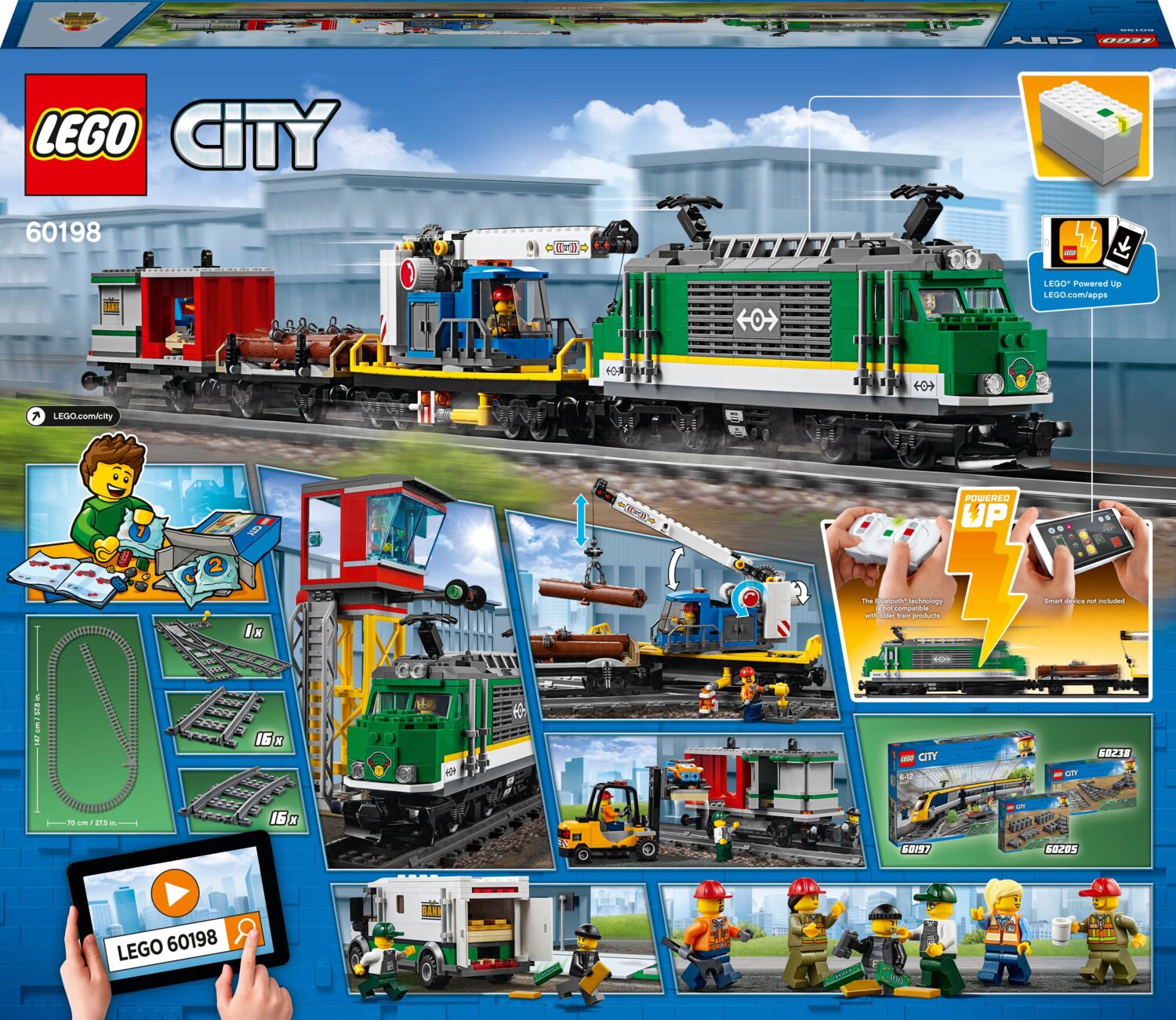 LEGO 60198 City Trains Вантажний потягфото
