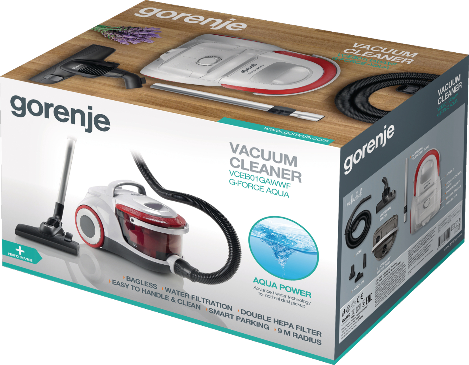 Пылесос без мешка Gorenje VCEB01GAWWF фото 6