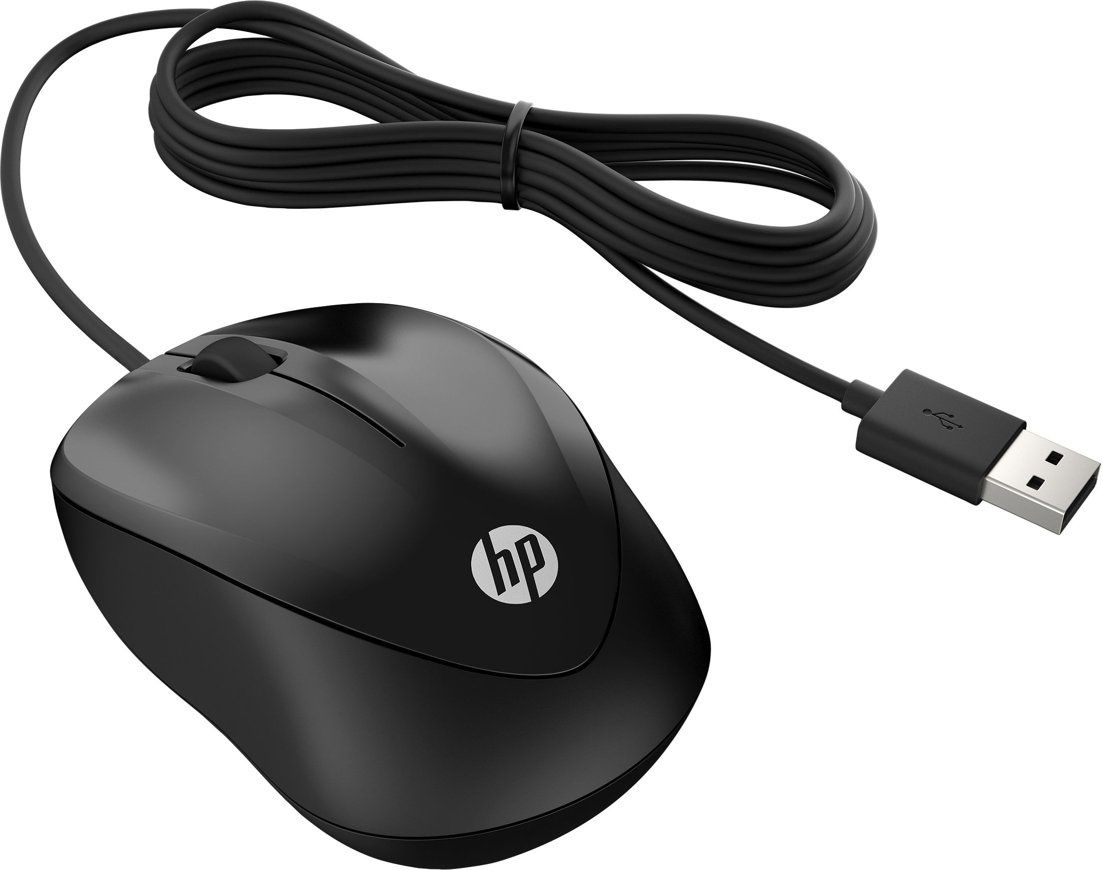 Миша HP Wired Mouse 1000 USB Black (4QM14AA)фото3