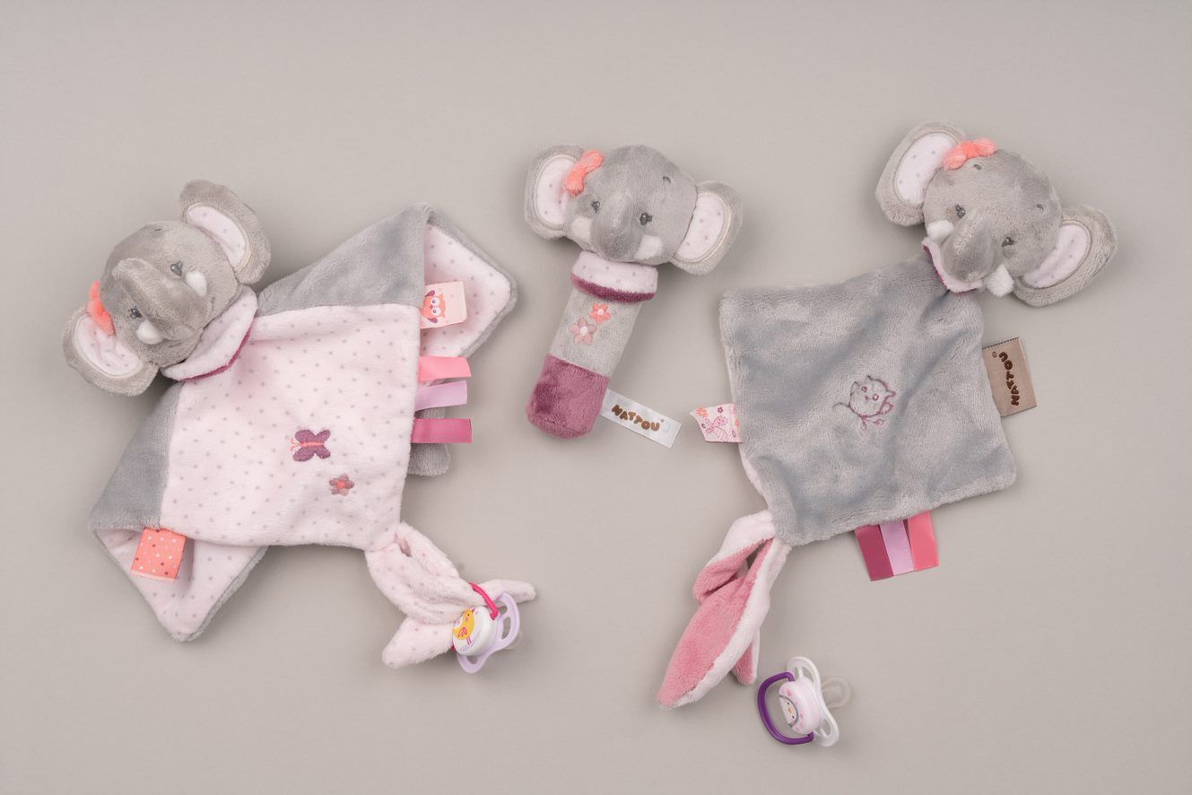 М'яка іграшка Nattou маленька Doodoo слоник Адель (424141)фото5