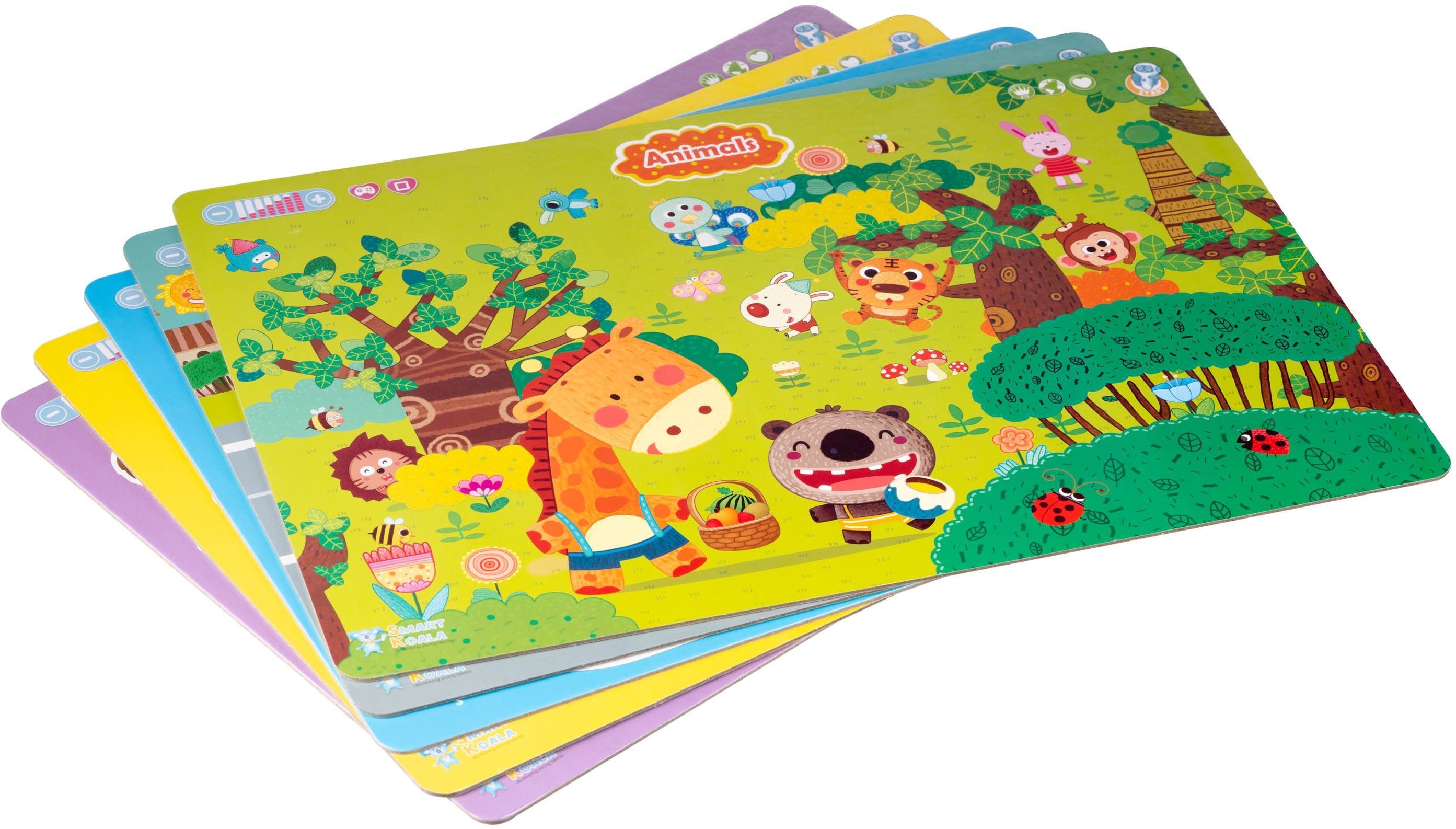 Борд інтерактивний Smart Koala Карта світу, Частини тіла, Цифри, Транспорт, Тварини (SKSAB5IN1)фото5