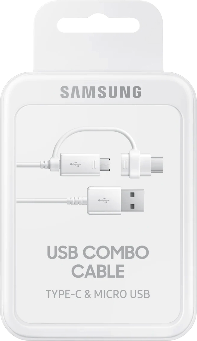 Кабель Samsung USB-A – Type-C + microUSB 1.5m White (EP-DG930DWEGRU)фото4