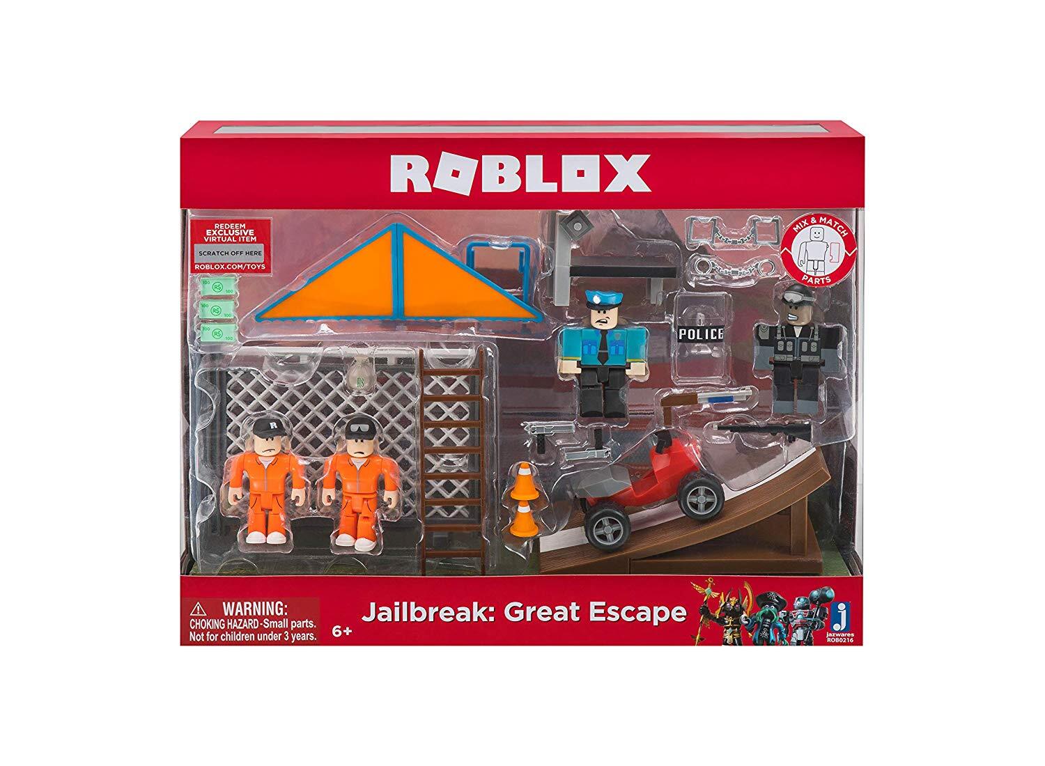 Игровая коллекционная фигурка Jazwares Roblox Environmental Set Jailbreak: Great Escape W5, набор 4шт (ROB0216) фото 2