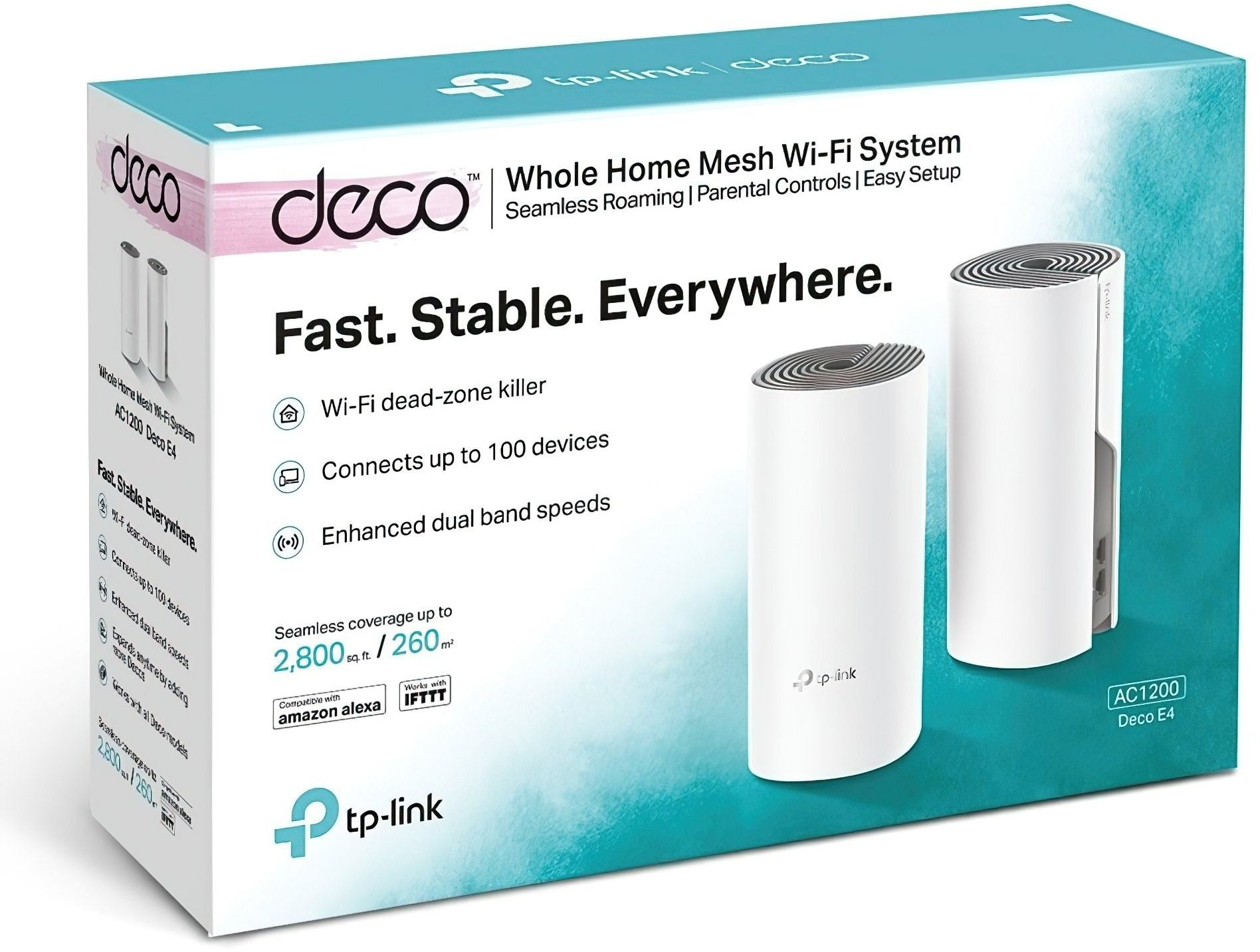 Бездротова система Wi-Fi TP-LINK DECO-E4-2-PACKфото3