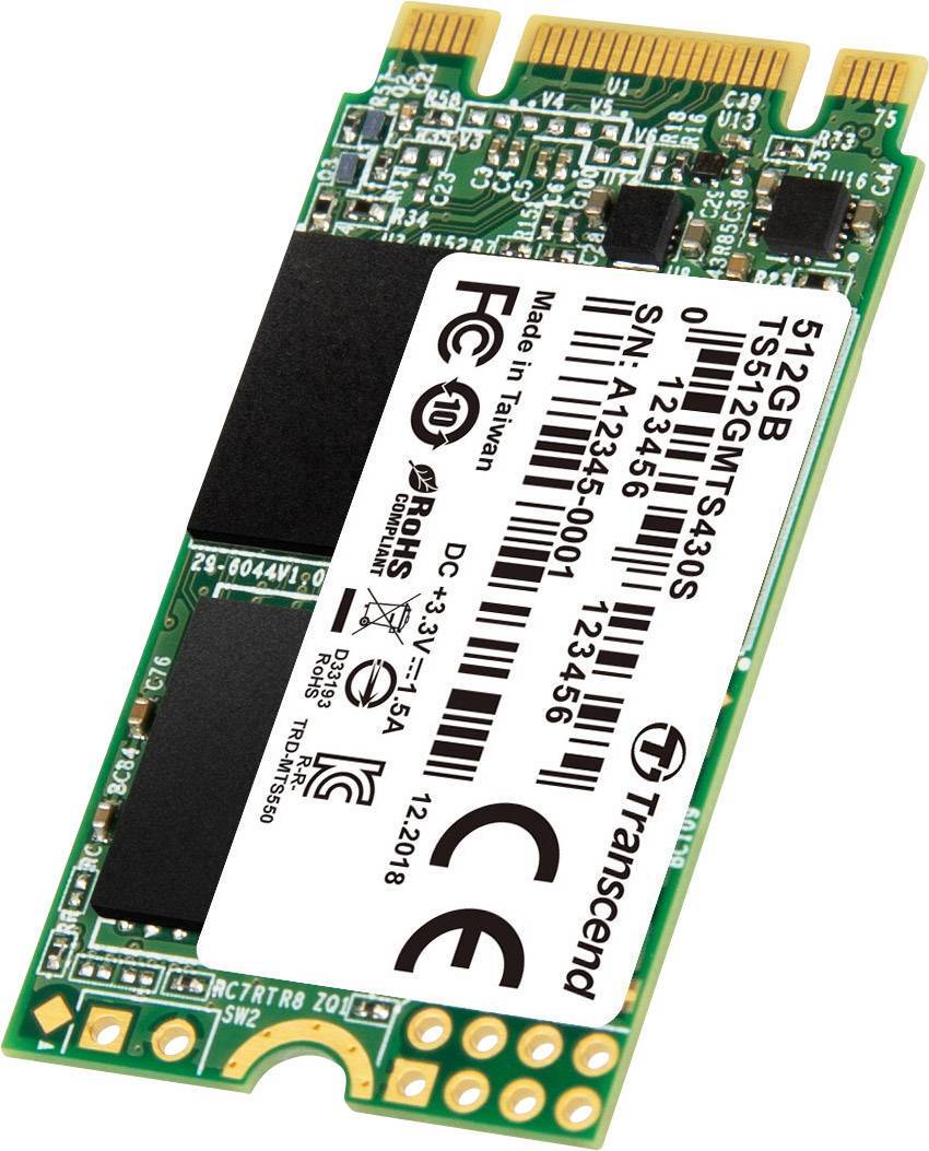 SSD накопитель TRANSCEND MTS430S 512GB M.2 2242 SATA 3D TLC (TS512GMTS430S) фото2
