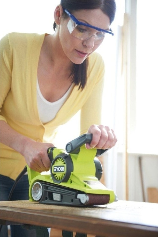 Шлифмашина ленточная Ryobi EBS800 (800Вт) фото 