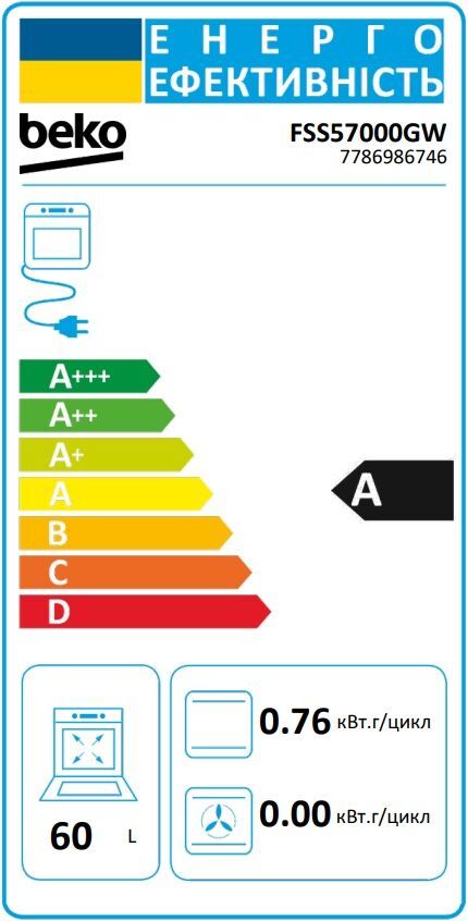 Плита электрическая Beko FSS57000GW фото 4