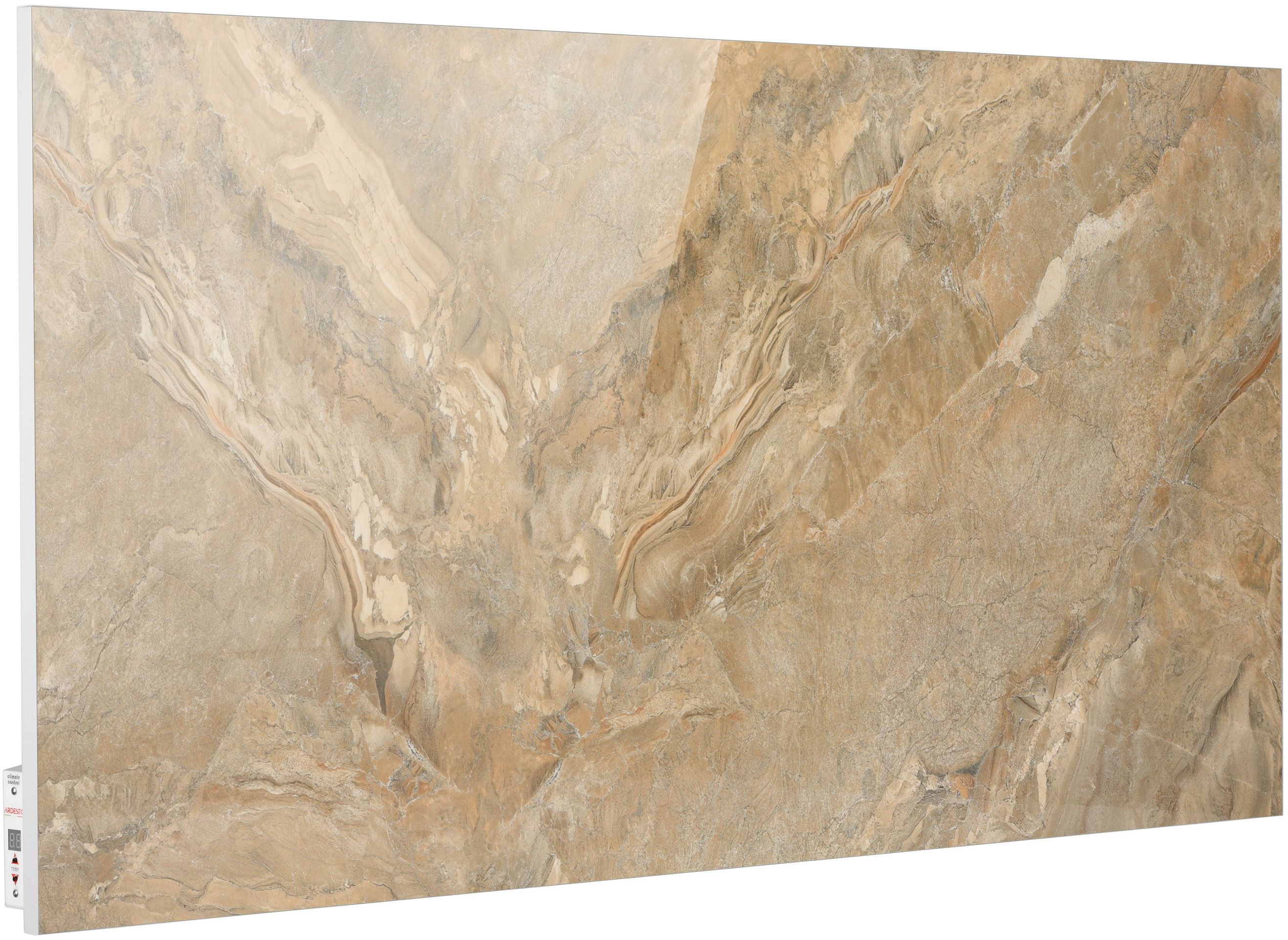 Керамическая электронагревательная панель с терморегулятором Ardesto HCP-1000RBRM (коричневый мрамор) фото 2