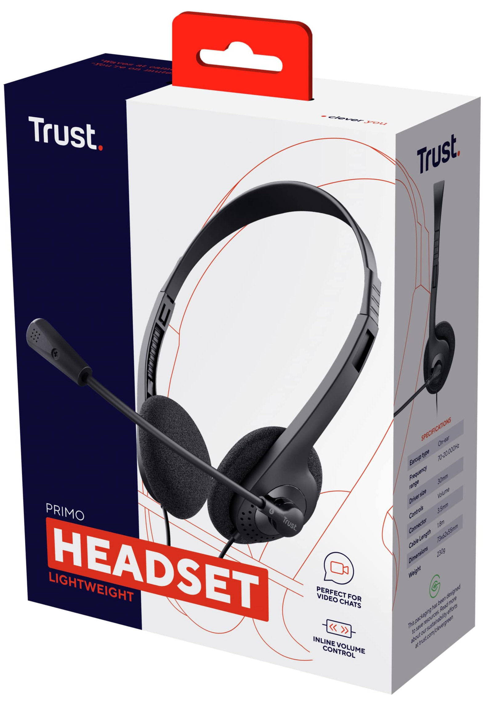 Гарнитура Trust Primo Chat 3.5mm Black (21665_TRUST) фото 8