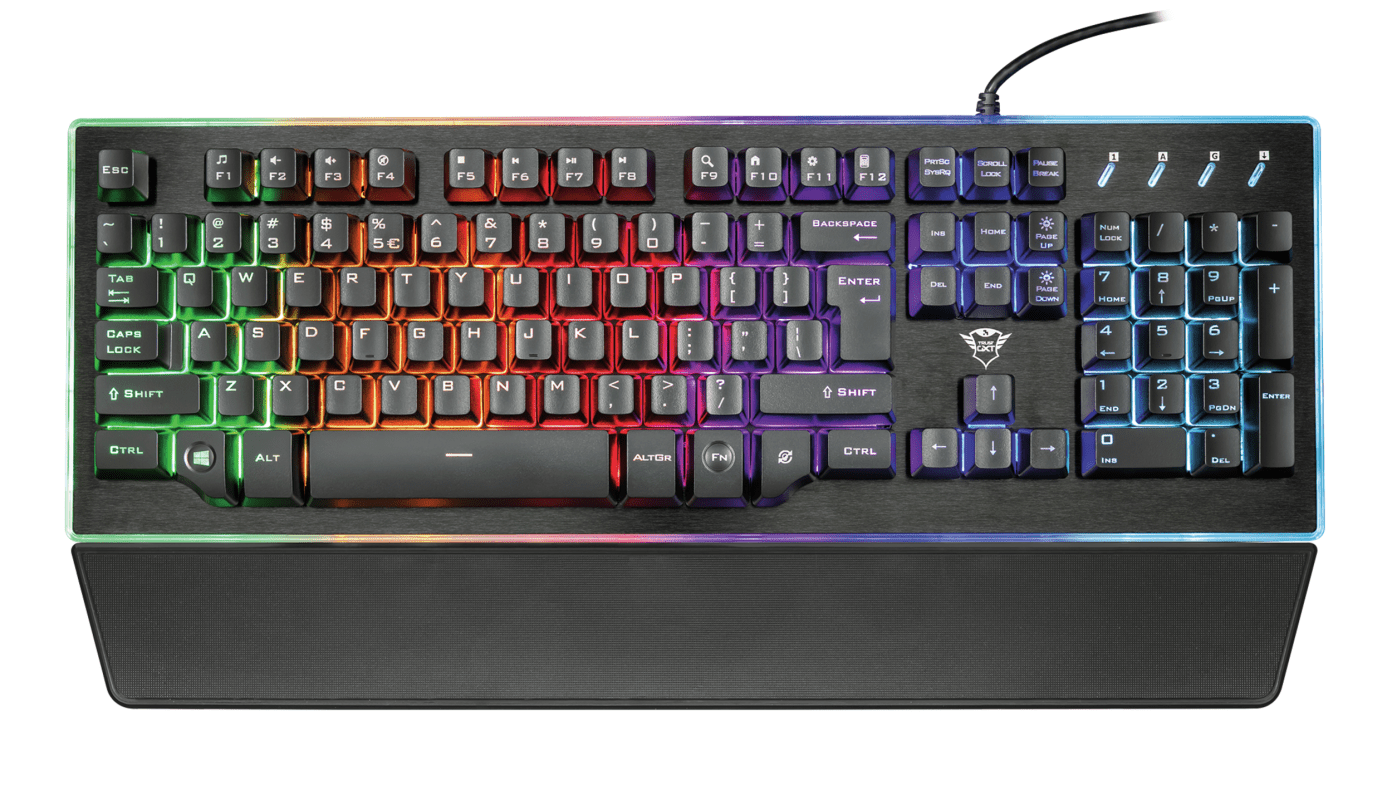 Игровая клавиатура Trust GXT 860 Thura Semi-mechanical RGB BLACK (22416) фото 2