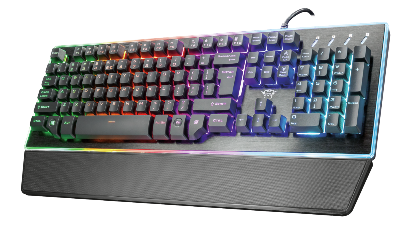 Игровая клавиатура Trust GXT 860 Thura Semi-mechanical RGB BLACK (22416) фото 4