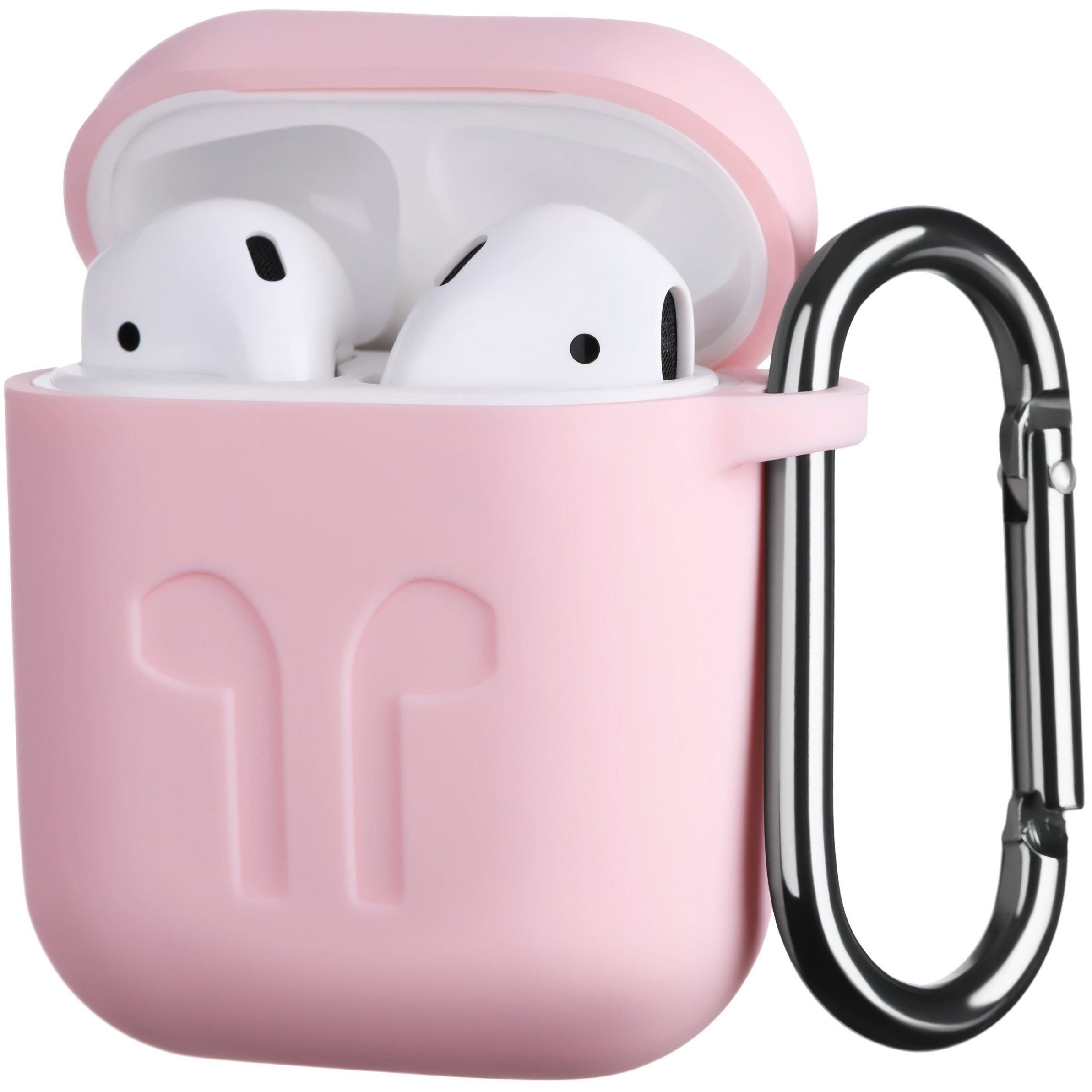 Чехол 2Е для Apple AirPods Pure Color Silicone (1.5mm) Imprint Light pink (2E-AIR-PODS-IBSI-1.5-LPK) фото 2