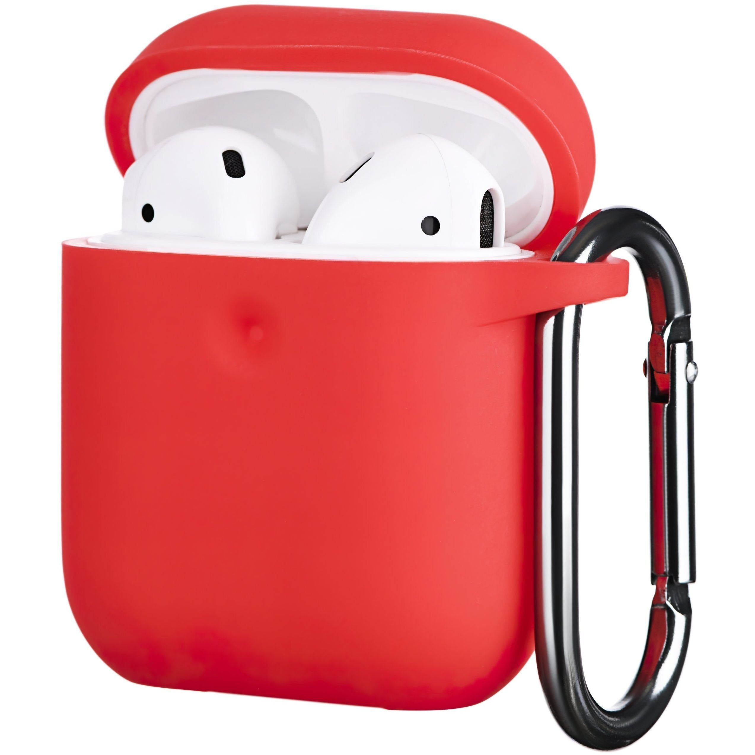 Чехол 2Е для Apple AirPods Pure Color Silicone (3mm) Red (2E-AIR-PODS-IBPCS-3-RD) фото 2