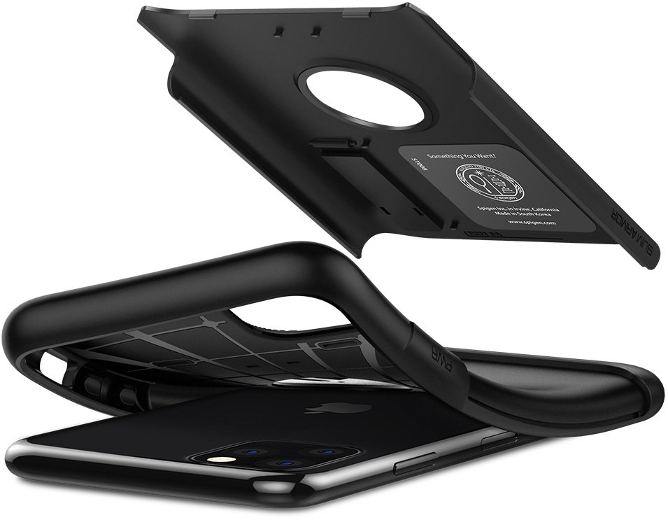 Чeхол Spigen для iPhone 11 Pro Max Slim Armor Black фото 6