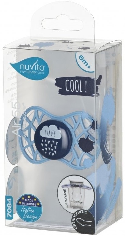 Пустышка ортодонтическая Nuvita NV7084 Air55 Cool 6m+ 