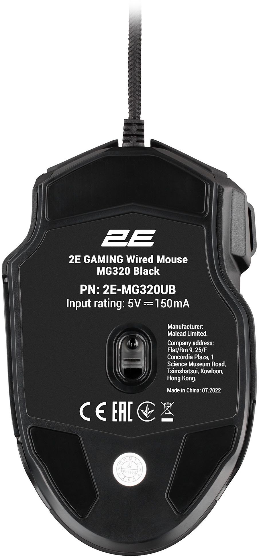 Игровая мышь 2E Gaming MG320 RGB USB Black (2E-MG320UB) фото 