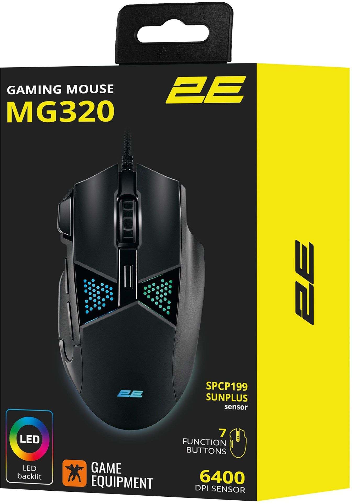 Игровая мышь 2E Gaming MG320 RGB USB Black (2E-MG320UB) фото 