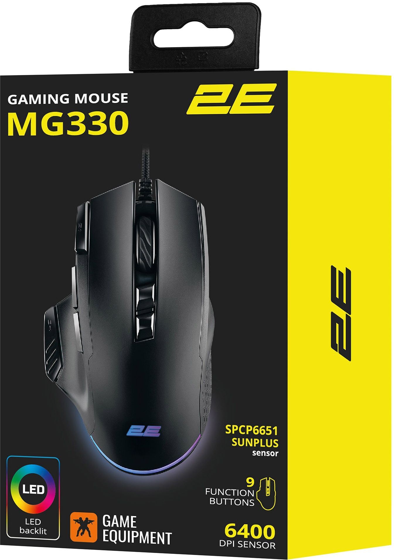 Игровая мышь 2E Gaming MG330 RGB USB Black (2E-MG330UB) фото 