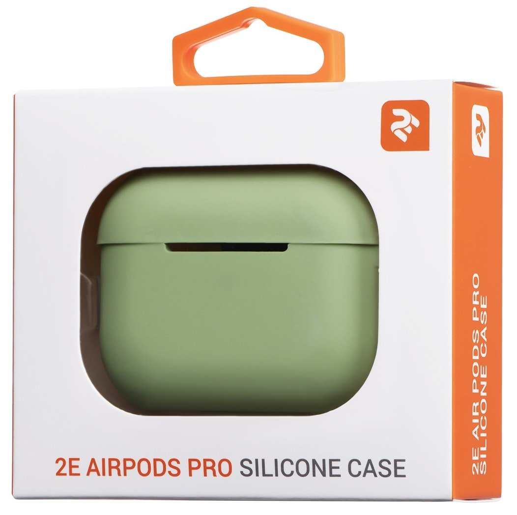 Чехол 2Е для Apple AirPods Pro Pure Color Silicone (2.5mm) Light Green фото 4