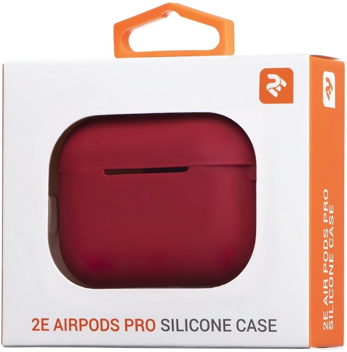 Чехол 2Е для Apple AirPods Pro Pure Color Silicone (2.5mm) Cherry Red (2E-PODSPR-IBPCS-2.5-CHR) фото 4