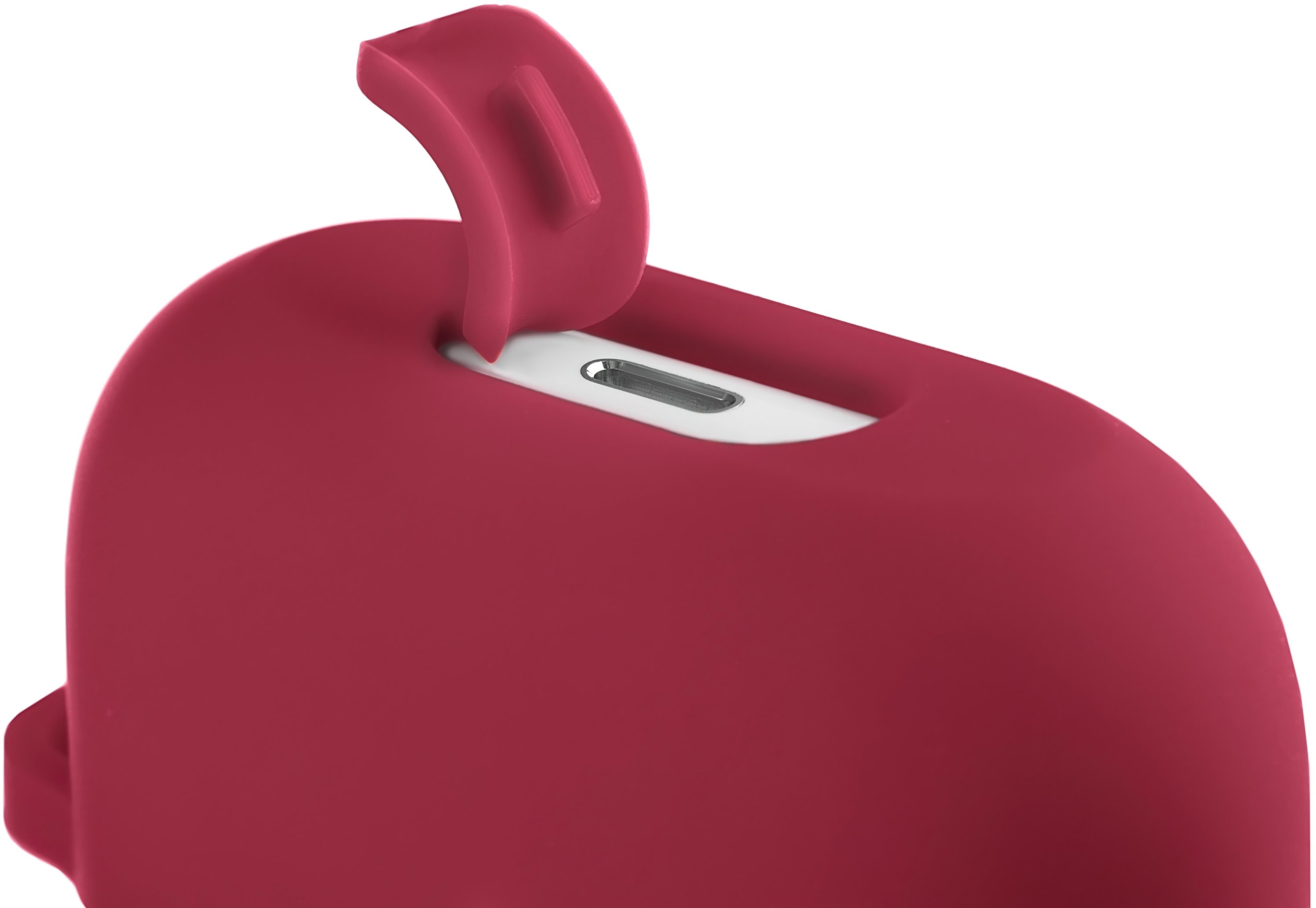 Чохол 2Е для Apple AirPods Pro Pure Color Silicone (2.5mm) Cherry Red (2E-PODSPR-IBPCS-2.5-CHR)фото3
