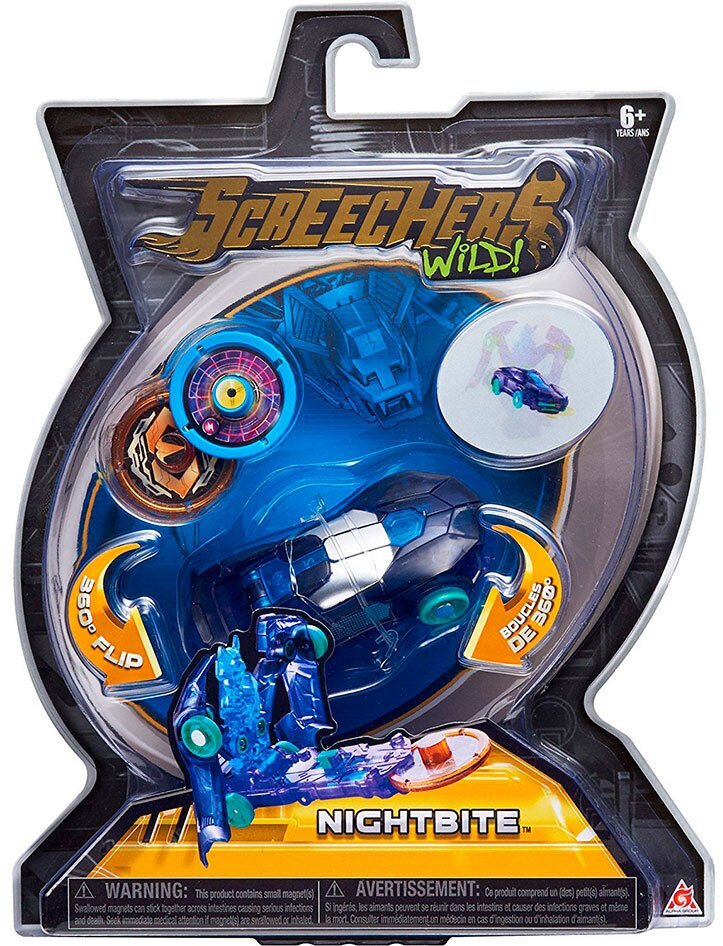 Машинка-трансформер Screechers Wild L.1 - Найтбайт (EU683115) фото 3