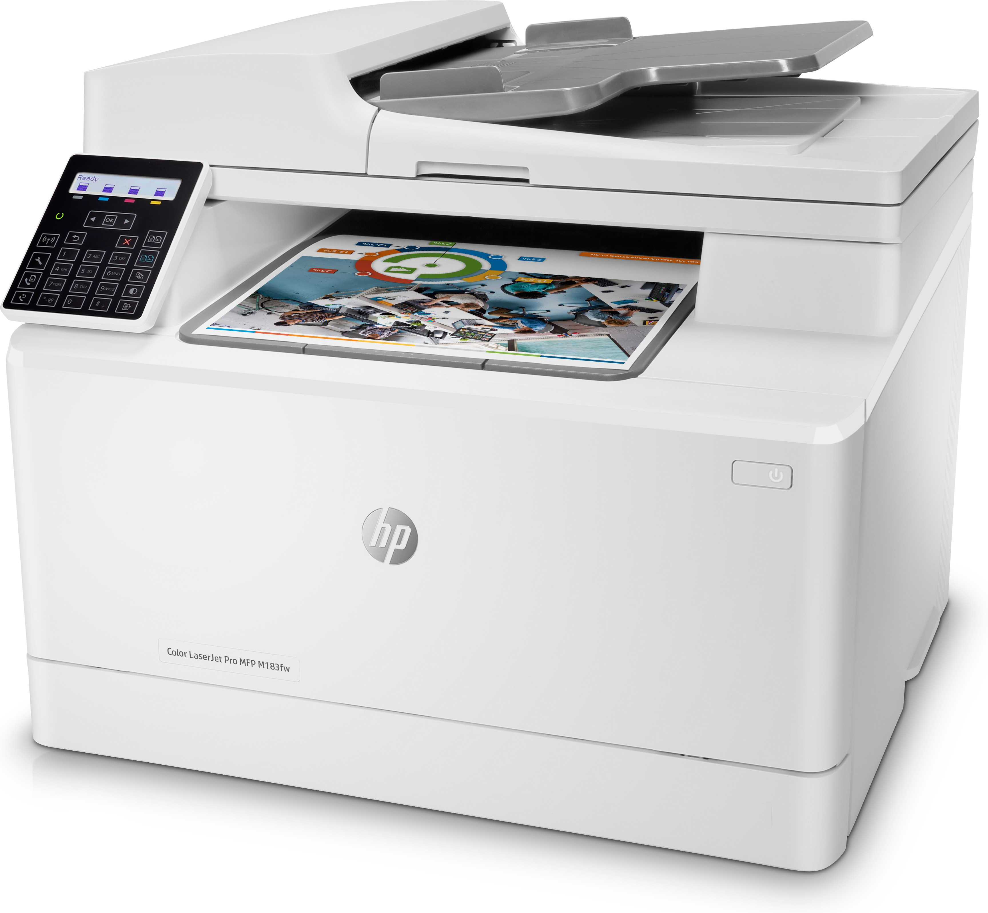 БФП лазерний HP Color LaserJet Pro M183fw з Wi-Fi (7KW56A)фото3